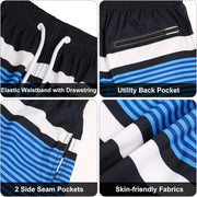 Maeau Men Swim Beach Shorts Quick Dry Swimming Trunks Drawstring Surfing Board Shorts