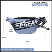 Enzo Sports Waist Bag (Lavender Iron Gate)