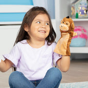 Melissa & Doug Safari Puppet Set 6-Piece Soft Plush Animal H& Puppets Featuring Lion, Elephant, Parrot, Giraffe, Monkey & Zebra Pretend Play Toy for Kids Ages 2+ MD9118 - Safari Buddies Hand Puppets Standard Packaging