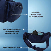 Miles Guc Navy Blue Sports Waist Bag (3682)