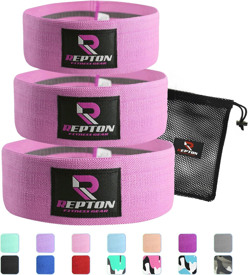 3 Sets Resistance Bands | Glutes, Hips and Legs Exercise Band | Ideal for Home Gym Fitness, Yoga, Pilates & Workout | Women and Men Non-Slip Booty Band | Physio Resistant Loop