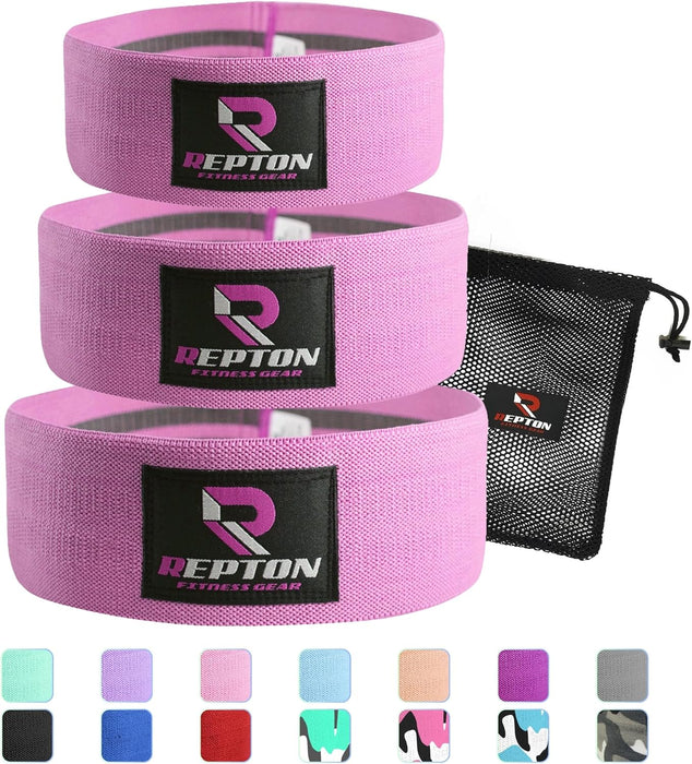 3 Sets Resistance Bands | Glutes, Hips and Legs Exercise Band | Ideal for Home Gym Fitness, Yoga, Pilates & Workout | Women and Men Non-Slip Booty Band | Physio Resistant Loop