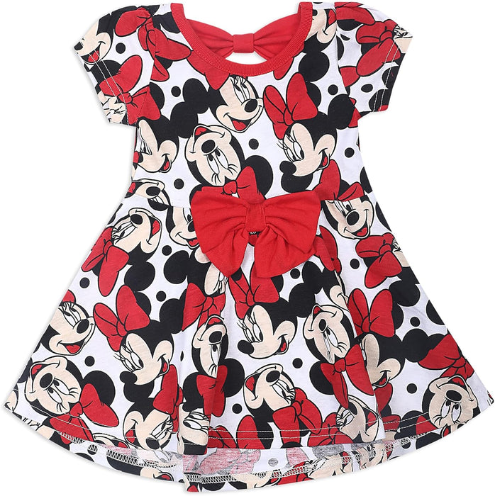 Disney baby-girls Disney Girl's 3-pack Minnie Mouse Short Sleeve Dress and Bloomer Set Disney Girl's 3-Pack Minnie Mouse Short Sleeve Dress and Bloomer Set