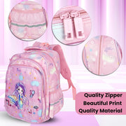 Backpack for Kids Girls, Sturdy and Water-Resistant, Ideal Backpack for 4-7 Year Young Boys and Girls, Great for Birthdays & Diwali Gifts - Magical Mermaid