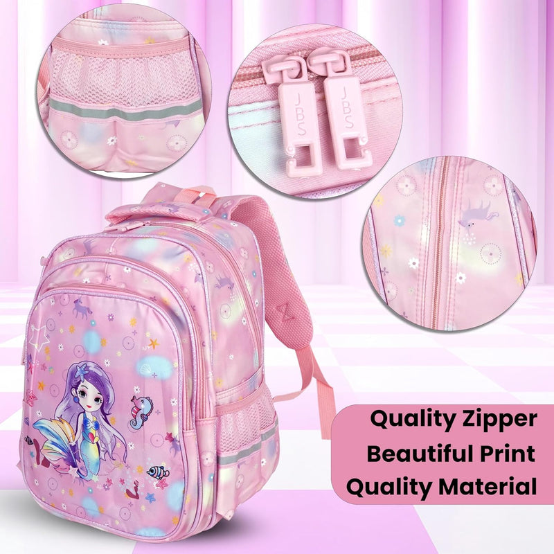 Backpack for Kids Girls, Sturdy and Water-Resistant, Ideal Backpack for 4-7 Year Young Boys and Girls, Great for Birthdays & Diwali Gifts - Magical Mermaid