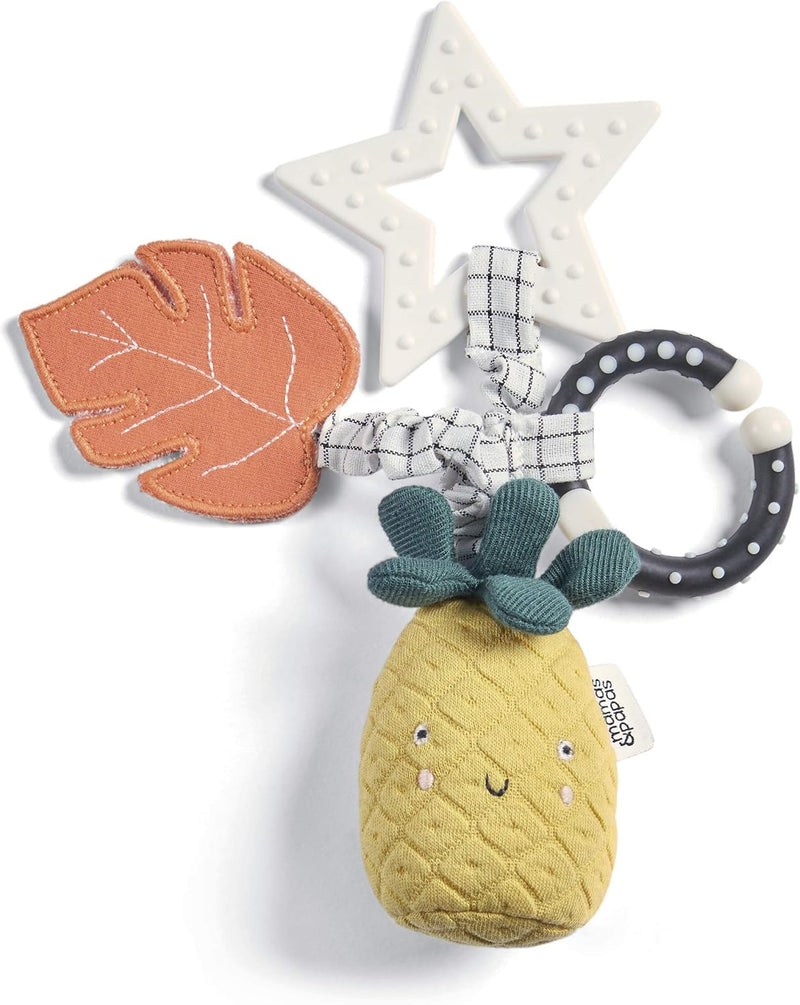 Mamas & Papas Linkie Teething Toy, Wildly Adventures, Pineapple