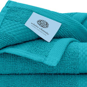 White Classic Luxury Cotton Washcloths - Small Hotel Spa Bathroom Face Towel | 12 Pack |