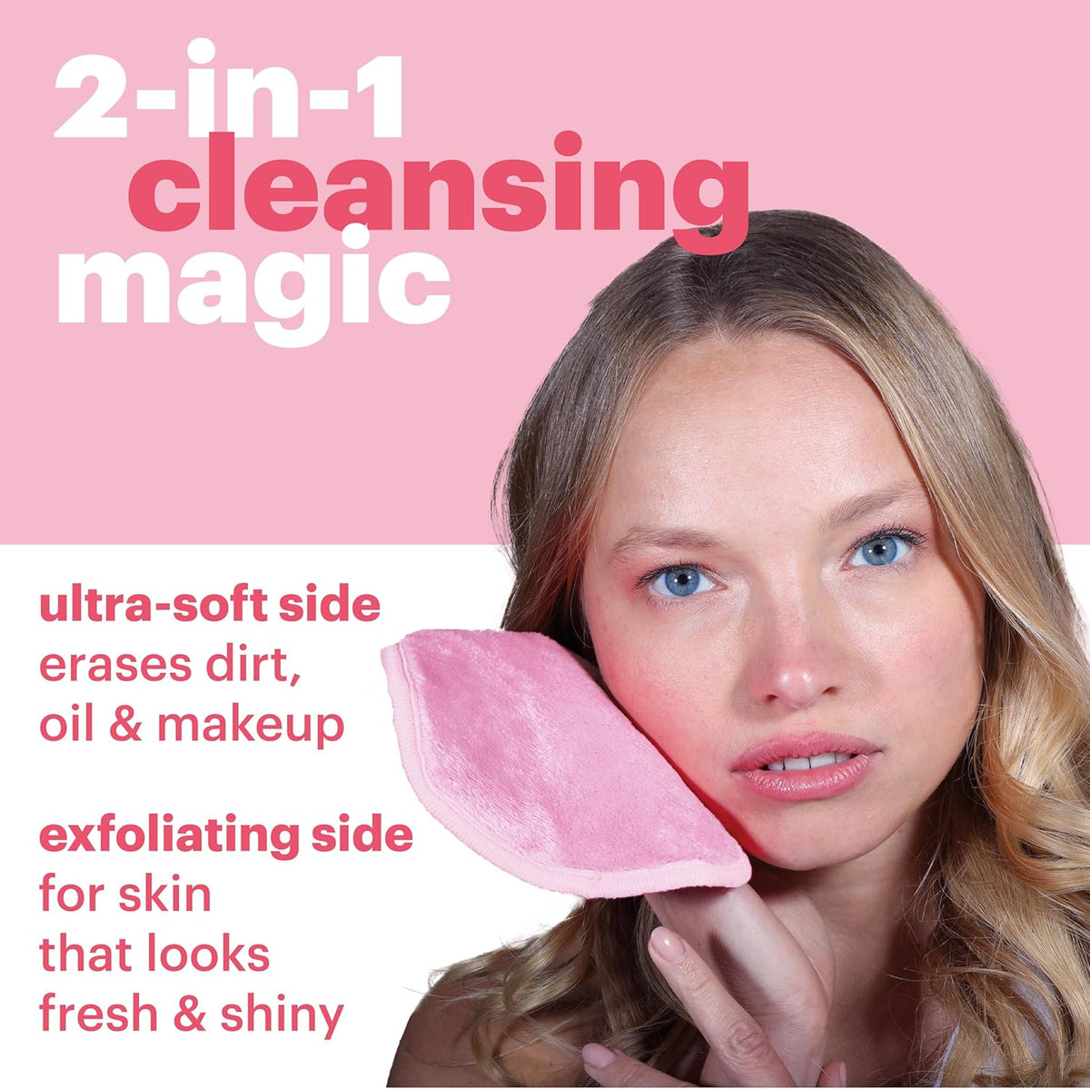 AfterSpa, Magic Make Up Remover Reusable Cloth - Mini, Pink, 1 Cloth – image 4
