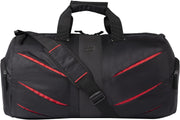 Magnum 38L Large Water Resistant Travel Duffle Bag/Gym Bag/Sports Duffle for Men/Women - Black Red