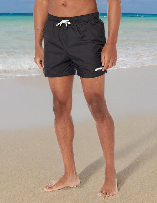 HUGO Men's Standard Pop Logo Swim Trunks
