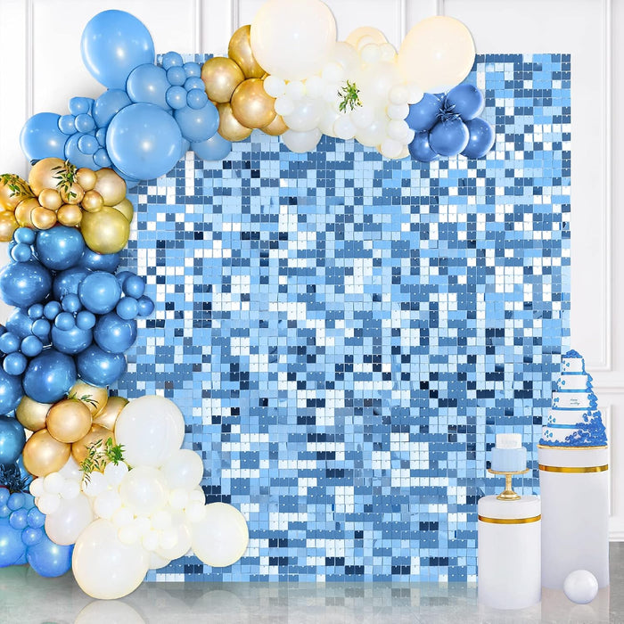 LuoluoHouse Shimmer Wall Panel Sequin Backdrop 36 Panel Birthday Wedding Background Decoration Walls Anniversary Engagement Decorations