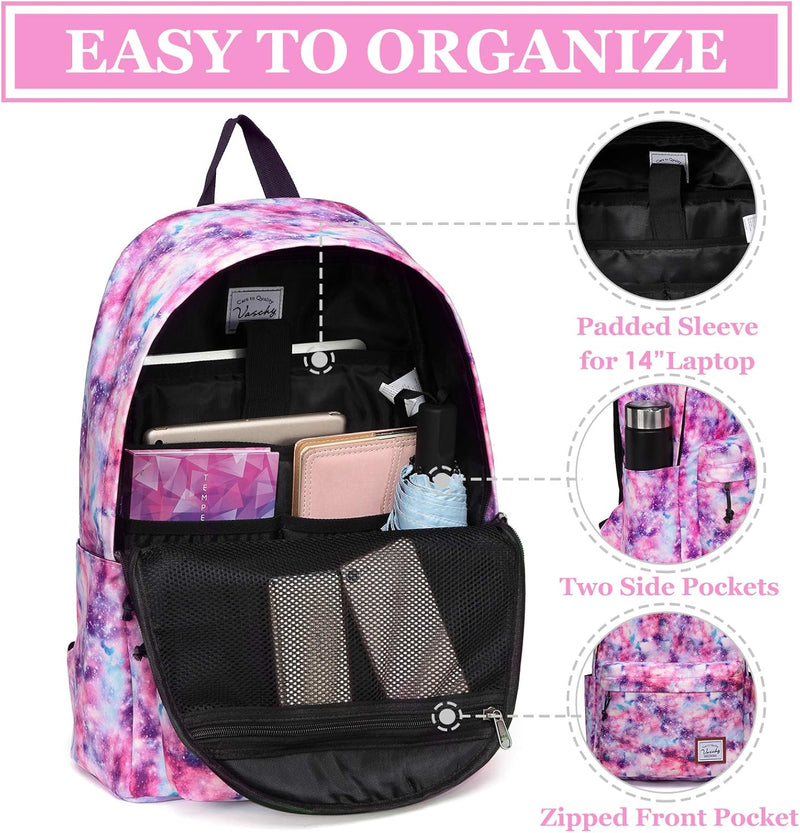 VASCHY Backpack for Women Men, Ultra Lightweight School Bag for Kids Teen Boys Girls, Casual Daypack Work, Travel