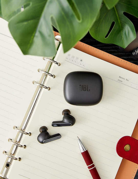 JBL Live Pro 2 True Wireless Noise Cancelling Earbuds, JBL Signature Sound, Smart Ambient, 40H Battery, 6 Microphones, Oval Tube, Multi-Point Connection, IPX5 Water Resistant - Black, JBLLIVEPRO2BLK