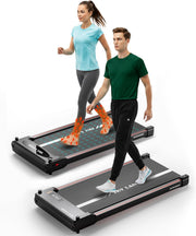 SKY LAND Walking Pad Treadmill for Home & Office Slim Under Desk Walking Treadmill with LED Display, Remote Control, Quiet Motor, Space-Saving Design - EM-1309 | 2-in-1 Walking Pad with Massager