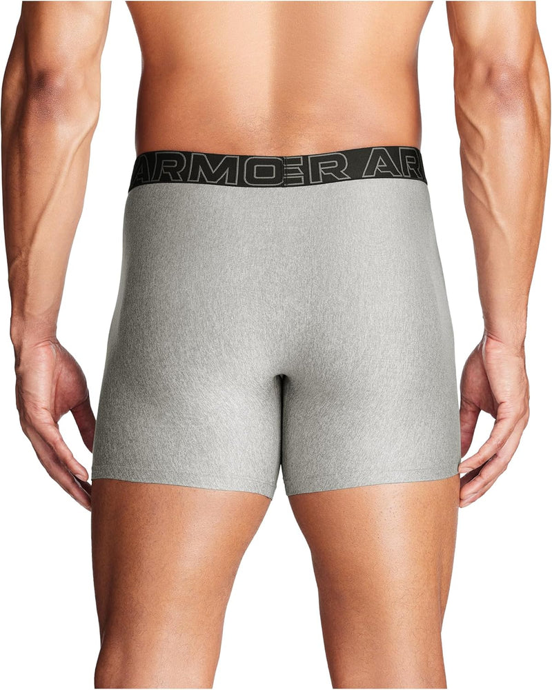 Under Armour mens Ua Performance Tech Boxerjock 6in 3-pack Boxer Briefs (pack of 3)
