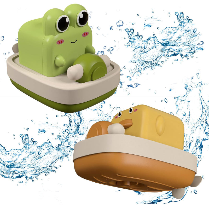 TERRIFI Baby Bath Toys Floating Wind-up Toys Swimming Pool Games Water Play Gift for Bathtub Shower Beach Infant Toddlers Kids Boys Girls Age 1 2 3 4 5 6 Years Old