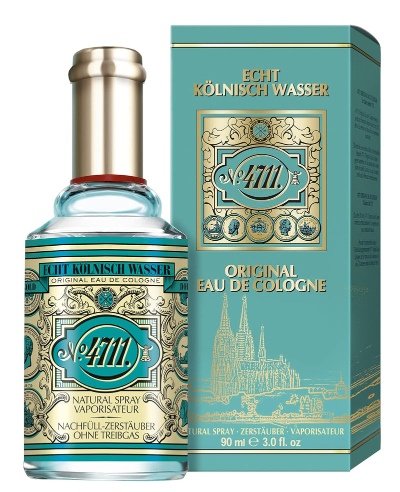 4711 Echt Kolnisch Wasser No For Men And Women - Eau de Cologne Natural Spray, 90ml