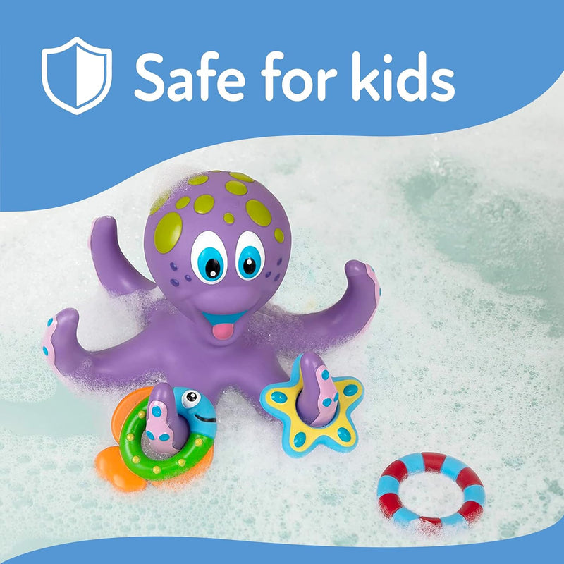 Baby Bath Toys, Octopus Bathtub Toys for Toddlers 1-3 Years Old, Floating Pool Games, Water Toys for Swimming, Ideal Birthday Gifts for Boys and Girls