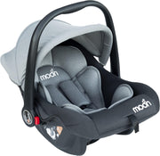 The Moon Brand Bibo Infant/Baby/Kids Travel Car Seat With Full Body Support Cushion Rear Facing Seat Carry Cot AdjUStable Canopy Suitable For 0 Months+0 13 Kg - Grey - Grey