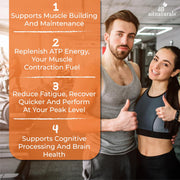 Aitnaturals 100% Micronized Creatine Monohydrate Powder Unflavoured - 400g/80 servings Muscle Building Support, Boosts Energy, Replenishes ATP Levels, Post Workout Supplement, Non-GMO, Gluten-Free