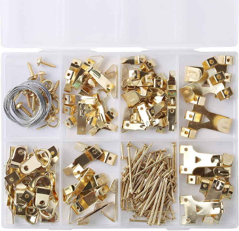 KK KAT Picture Hanging Kit 220 Pcs Heavy Duty Picture Hangers for Dry Wall, Nails for Hanging Picture, Wall Hanging Kit, Wall Hooks for Hanging Pictures, Picture Hanging Hardware, Canvas Hanger
