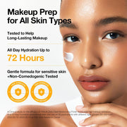 Zero-Cast Moisturizing Finish Sunscreen,SPF 50, Glow Natural Sunscreen,No White cast, Hyaluronic Acid, Niacinamide sun block for face,Oil-Free, Oxybenzone free, Travel Essential (50ml/1.69fl.oz)