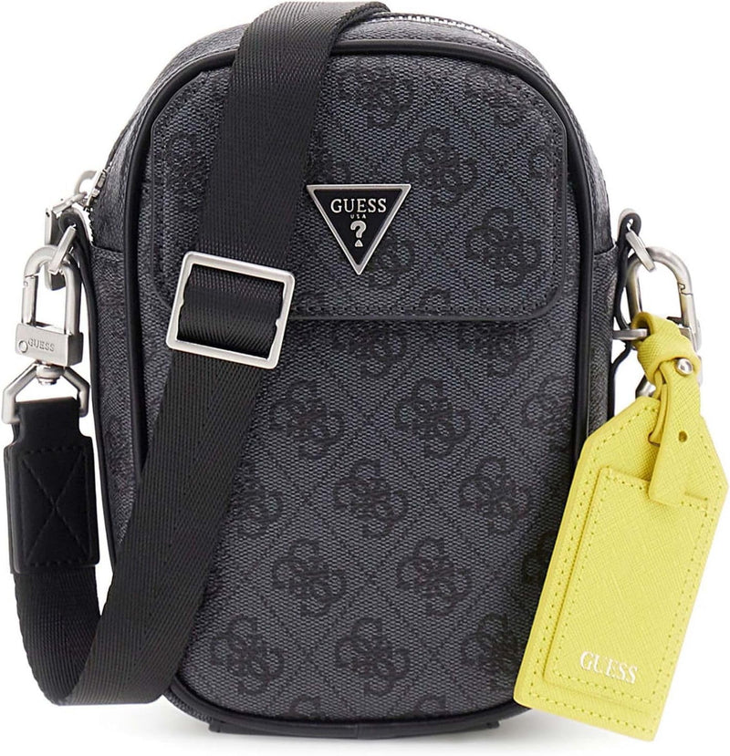 Mens Milano Crossbody Micro Handbag - Black