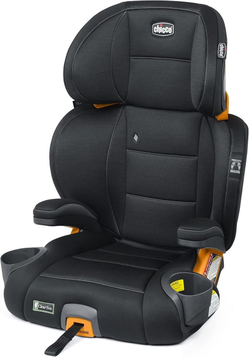 Chicco KidFit ClearTex Plus 2-in-1 Belt-Positioning Booster Car Seat, Drift - KidFit ClearTex Plus OBSIDIAN