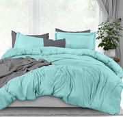 Utopia Bedding Duvet Cover Twin Size Set - 1 Duvet Cover with 1 Pillow Sham - 2 Pieces Comforter Cover with Zipper Closure - Ultra Soft Brushed Microfiber, 68 X 90 Inches (Twin/Twin XL, White) - King Spa Blue