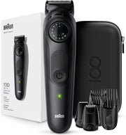 Barun Beard Timmer 7 with 39 Length Settings Precision Wheel Cordless & Rechargeable With Gillette Proglide Razor, Black/Silver Metal, BT7240 - MBBT7