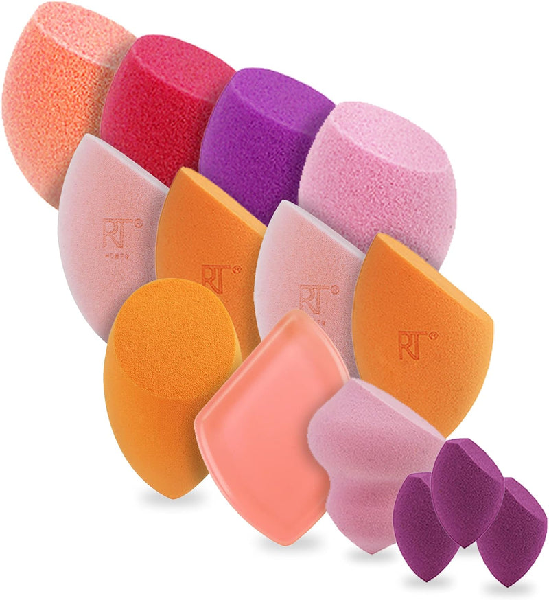 Miracle Complexion Sponge Makeup Blender Kit, Beauty Sponges Ideal for Face and Body, 7 Count - 4 Count