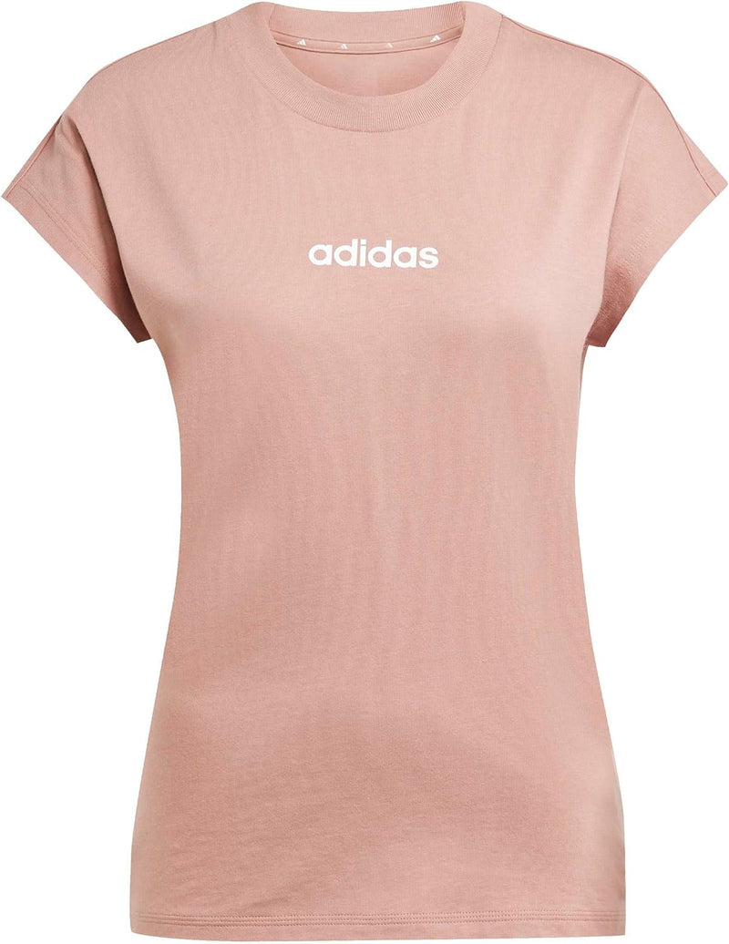 Women Essentials Linear Cotton T-Shirt - Pink