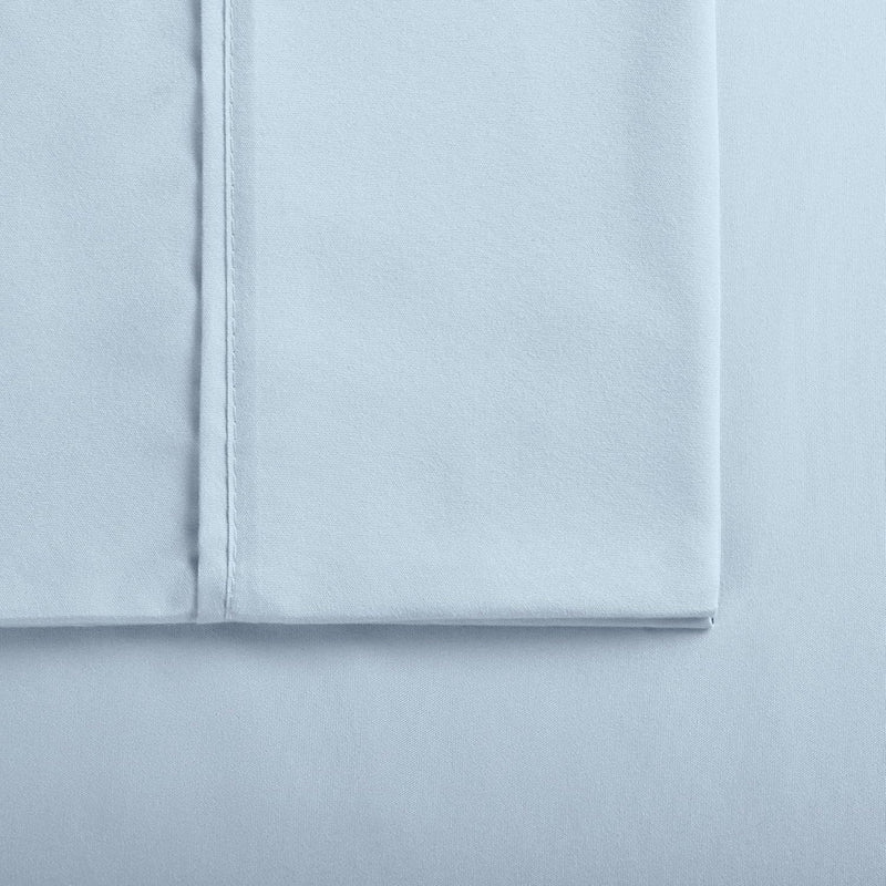 Serta Simply Clean Super Soft Hypoallergenic Stain Resistant Deep Pocket 3 Pieces Solid Bed Sheet Set, Twin XL, Silver Grey