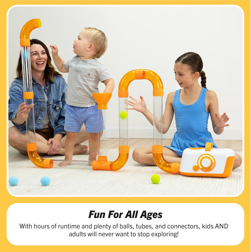 Fat Brain Toys Air Toobz- Air-Powered STEM Building for Kids & Teens, Kids Building, for 3+ Year Old