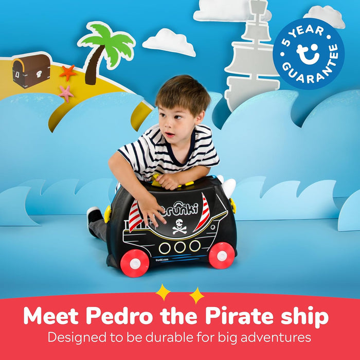 Trunki Pedro Pirate Kids' Luggage, Black, 18 Litres 0312-GB01
