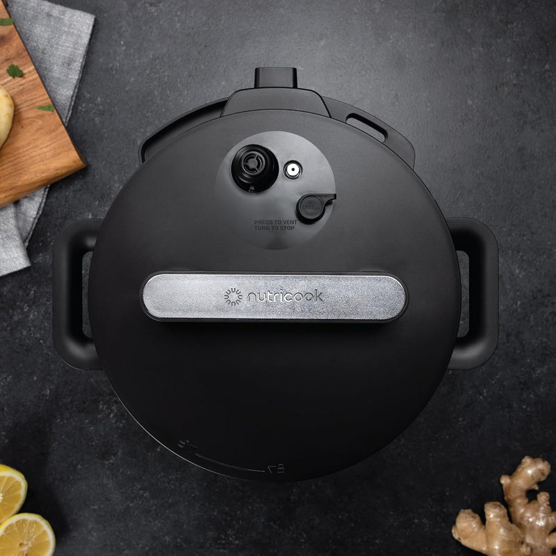 Nutricook Smart Pot 2 Rice Cooker, Steamer, Sauté Pot, Yogurt Maker & More,9 In 1 Electric Pressure Cooker, Slow Cooker,6 Liters, 12 Smart Programs With New Smart Lid