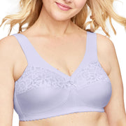 Women's Full Figure MagicLift Cotton Wirefree Support Bra 1001 - Lilac
