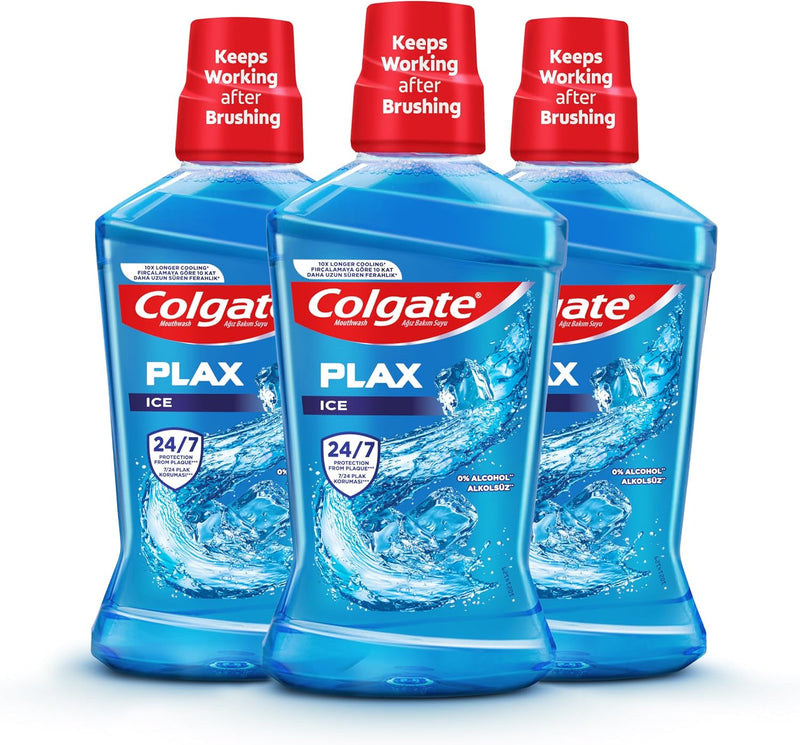 Colgate Mouthwash Freshmint 100 Ml - Ice 3 x 500ml