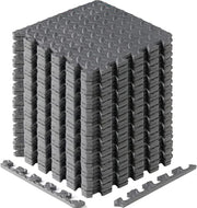 Interlocking Foam Mats for Gym Exercise Equipment (30cx30cm Each Tile - Pack of 12 Tiles For 1 Square Meter) Eva Interlocking Floor Tiles - J. Grey - 36 Tiles (36 Square Feet)