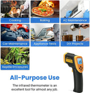 Etekcity Infrared Thermometer 800 (Not For Human) Non-Contact Digital Temperature Gun, 16:1 Dts Ratio, -58 To 1382 (-50 To 750), Yellow And Black - Lasergrip 800