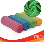 Gala Microfiber Cleaning Cloth/Towels Set of 4 Kitchen Wipes, Microfiber Cloth for car, bike cleaning and home cleaning, Glass cleaning cloth, (Multicolor)
