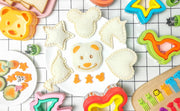 Sandwich Cutter and Sealer Set for Kids, Kids Lunch Accessories -Vegetable Fruit Cutter Set, Micky Mouse, Dinosaur, Star, Gingerbread Man Shapes, Boys & Girls Bento Lunch Box