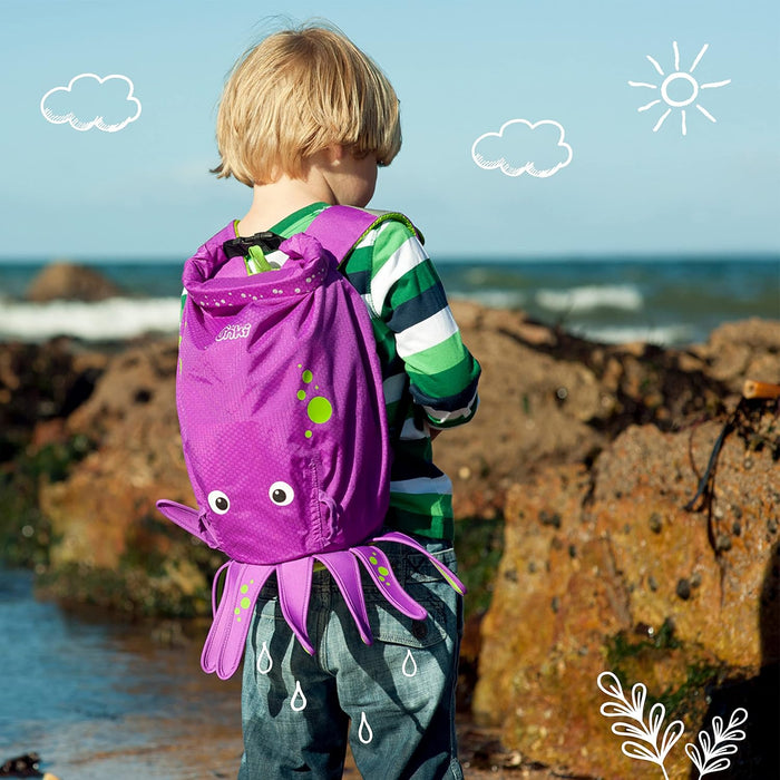 Trunki PaddlePak Waterproof Kids Swim Bag - Coral Tropical Fish (Pink)
