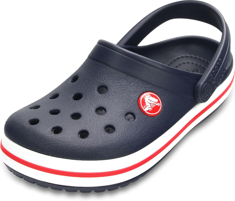 Crocs Toddlers' Crocband Clog unisex-child Clog - Navy/Red