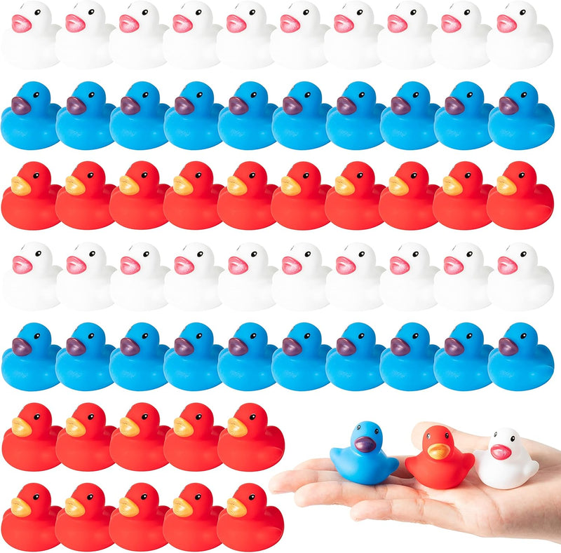 Haooryx 60PCS Mini Rubber Duckies Bath Toys