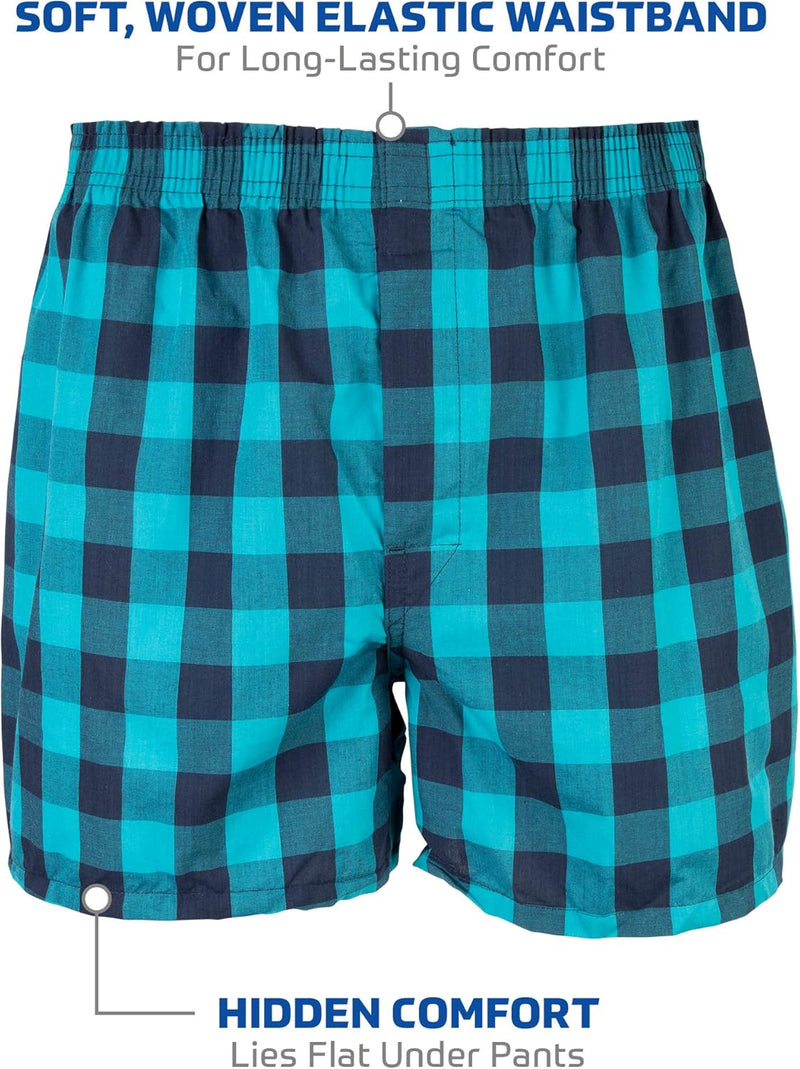 Gildan Men's Woven Boxer Underwear Multipack (Pattern May Vary)(Assorted)