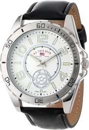 Mens Quartz Watch, Analog-Digital Display and Leather Strap US5159