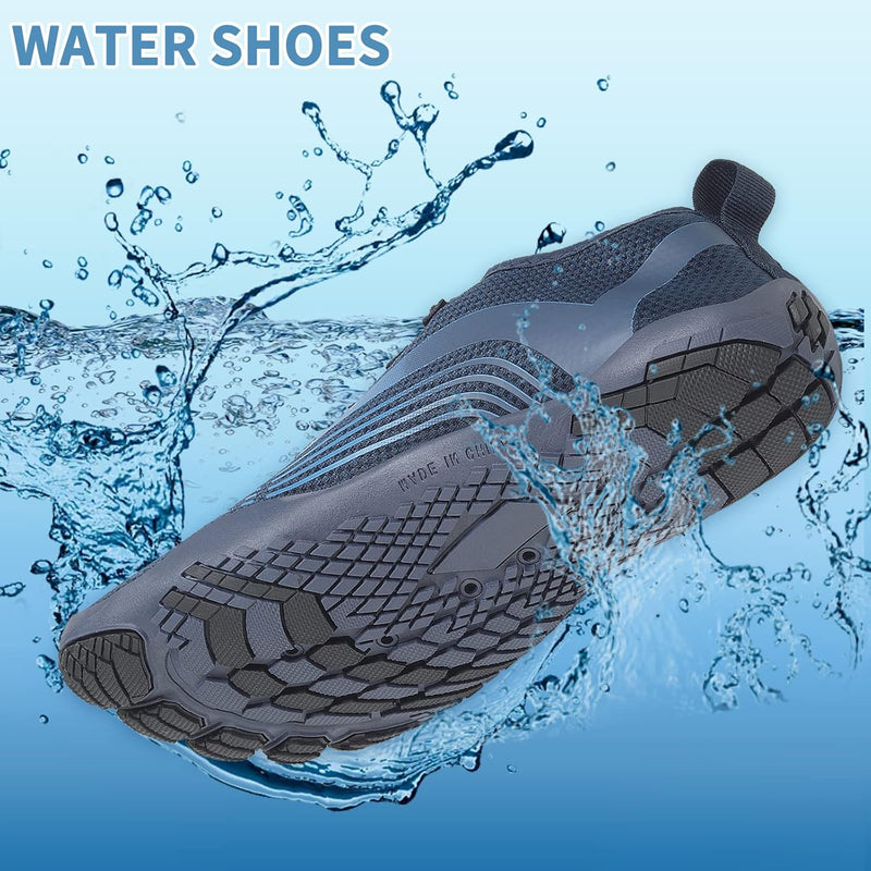OUSIMEN Water Shoes Womens Mens Quick-Dry Non-Slip Soft Barefoot Swimming Shoes for Pool Beach Aqua Sports Outdoor Surf Water Park Yoga Shoes