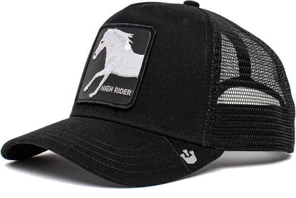 unisex-adult The Farm Unisex Baseball Trucker Hat Baseball Cap - Trucker-Ride-High-Black-#32725