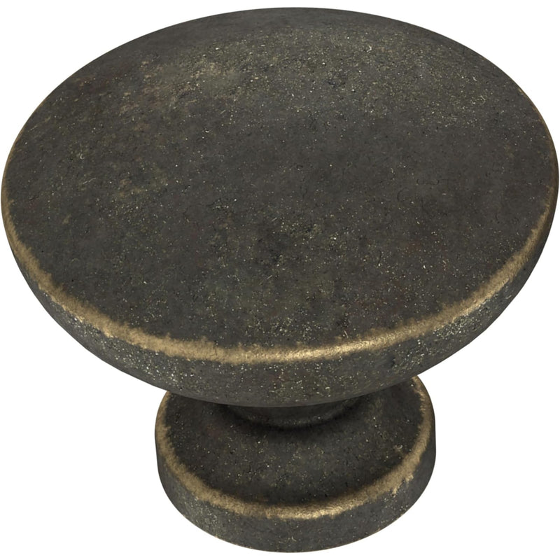 Franklin Brass Flat Top Round Kitchen Cabinet Knobs or Drawer Knobs 1-3/16" (30mm), 10-Pack Warm Chestnut Cabinet Hardware P29523K-WCN-B